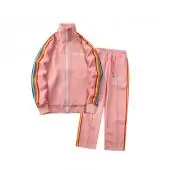 palm angels jogging suit discount survetement pink rainbow